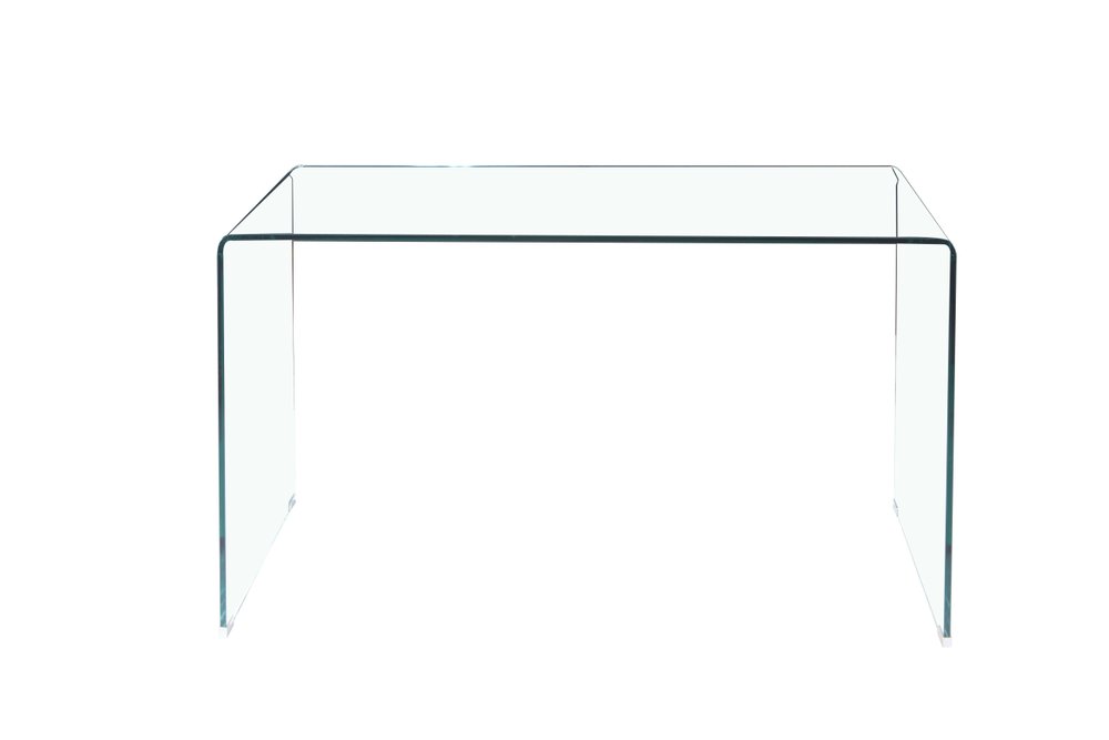 Clear Glass Solid Console Table - 43-inch