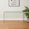 Clear Glass Solid Console Table - 43-inch