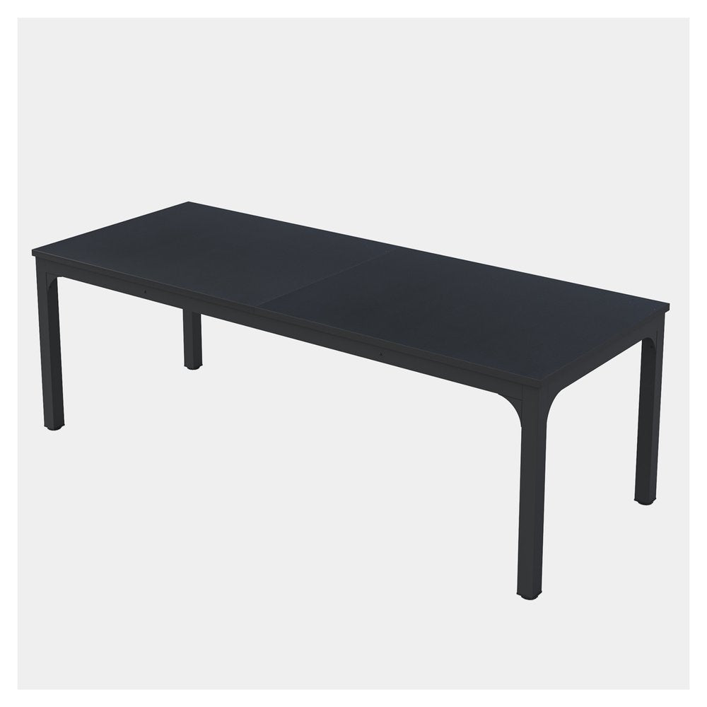 Black Wood and Iron Dining Table - 46-inch