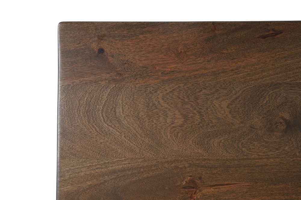 Brown Solid Wood Cross Leg Base Dining Table - 78-inch