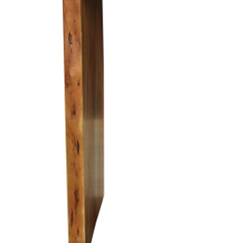 Natural Solid Wood Live Edge Sled Base Dining Table - 72-inch