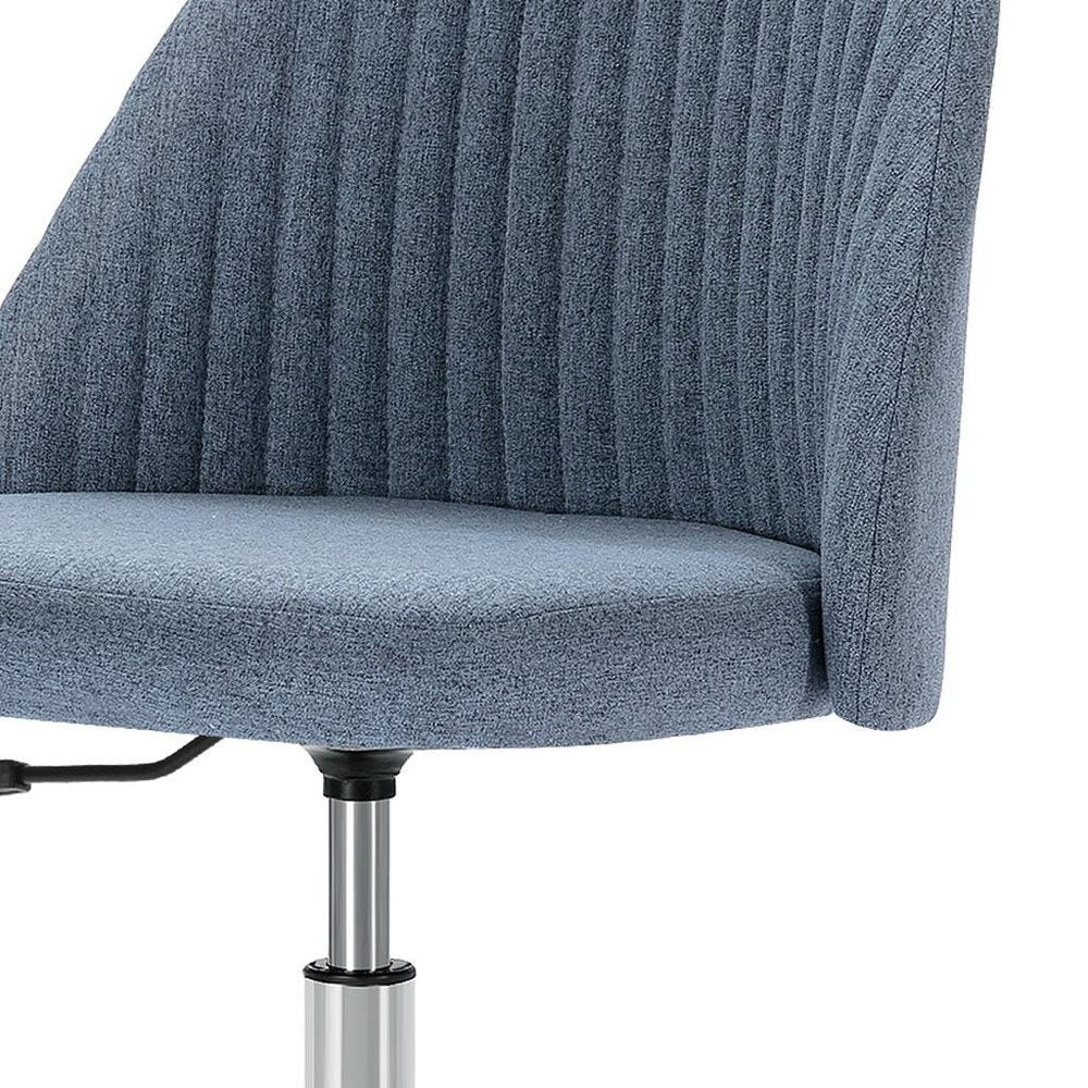 Pink and Silver Adjustable Height Swivel Rolling Office Chair