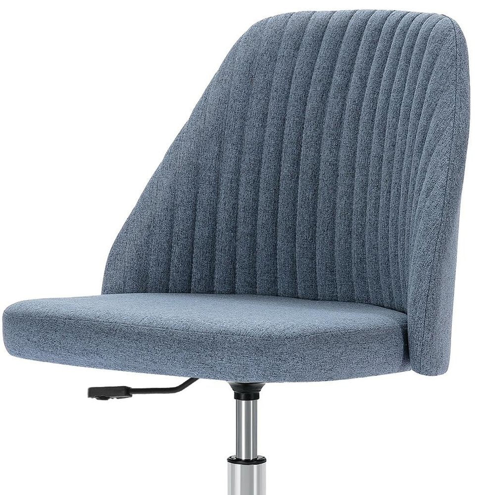 Pink and Silver Adjustable Height Swivel Rolling Office Chair