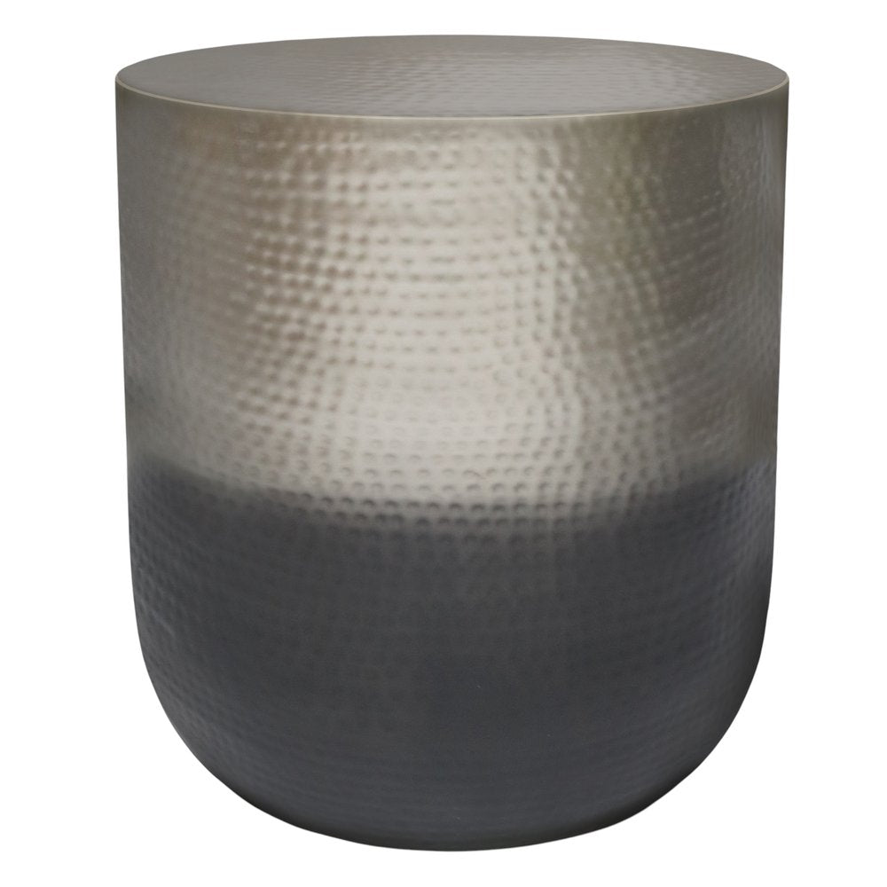 Silver Iron Round End Table - 22-inch