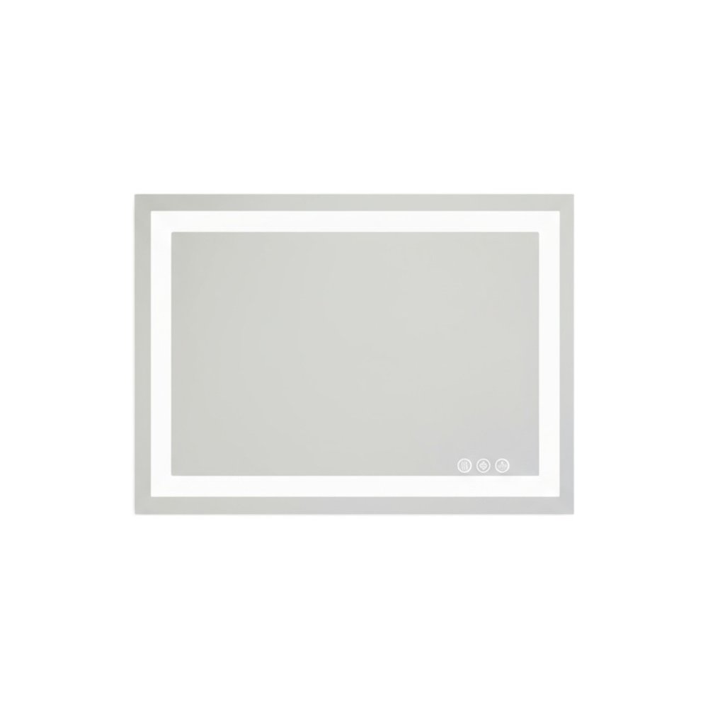 Clear Lighted Frameless Bathroom Vanity Mirror - 20-inch