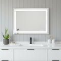 Clear Lighted Frameless Bathroom Vanity Mirror - 20-inch