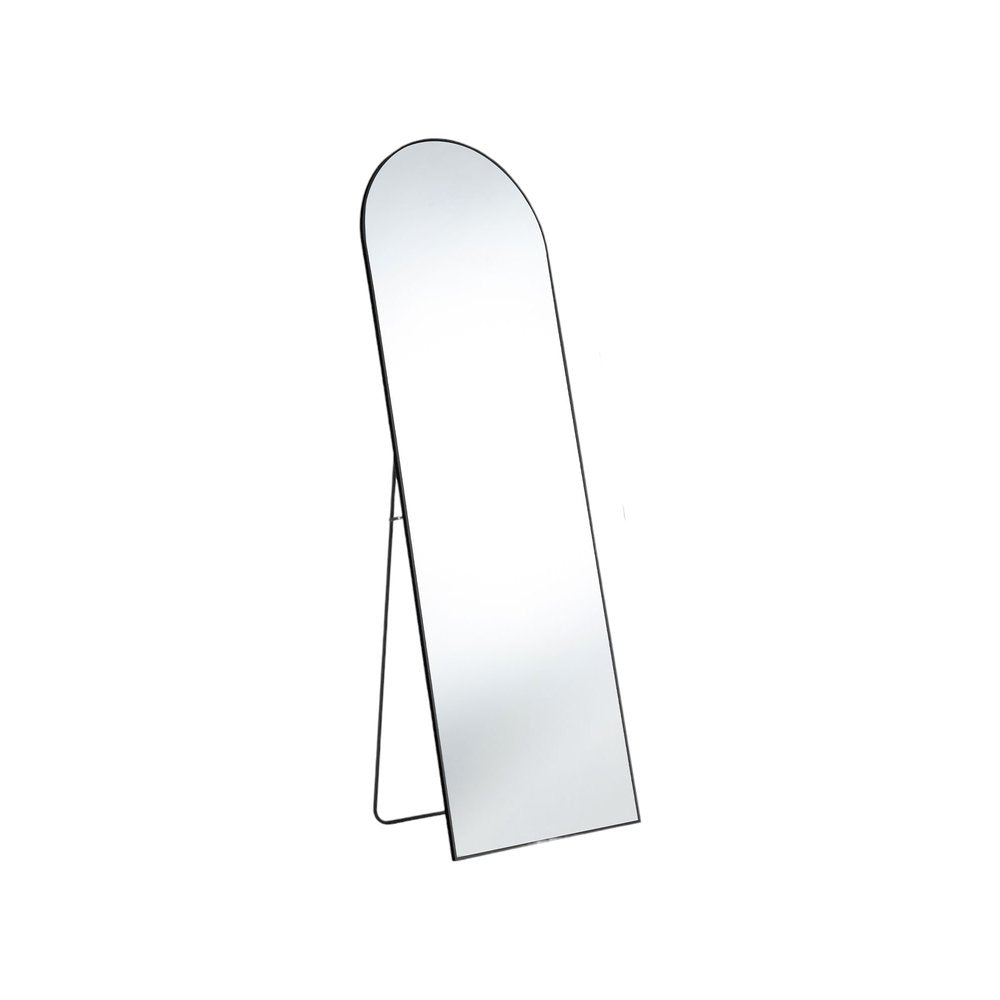 Black Metal Arch Freestanding and Wall Mount Framed Full Length Mirror - 63-inch