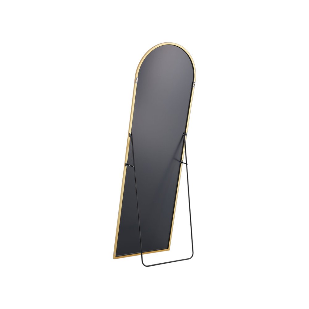 Gold Metal Arch Freestanding and Wall Mount Framed Full Length Mirror - 63-inch