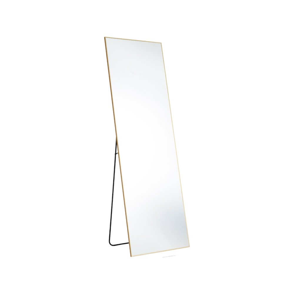 Gold Metal Freestanding and Wall Mount Framed Full Length Mirror - 63-inch