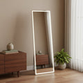 Clear Lighted Freestanding and Wall Mount Frameless Full Length Mirror - 64-inch