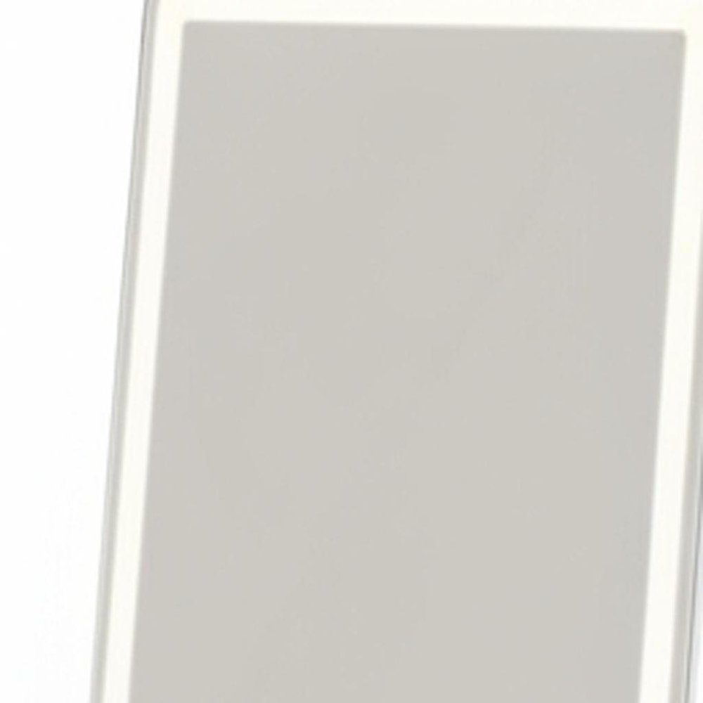 Clear Lighted Freestanding and Wall Mount Frameless Full Length Mirror - 64-inch