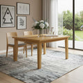 Oak Wood Square Dining Table - 54-inch