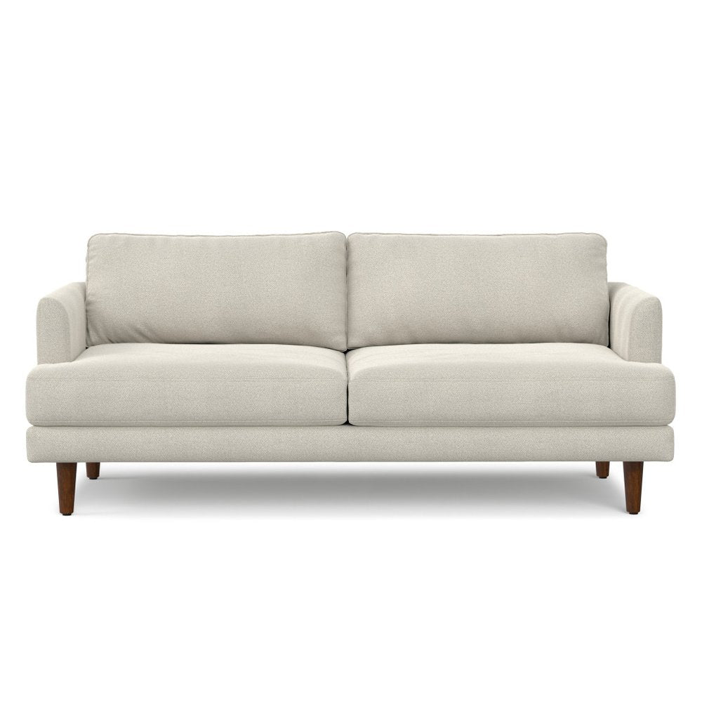 Cream Fabric Wood Sofa - 76-inch