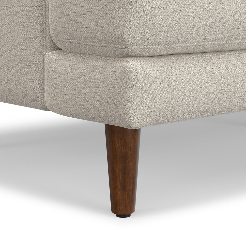 Cream Fabric Wood Sofa - 76-inch