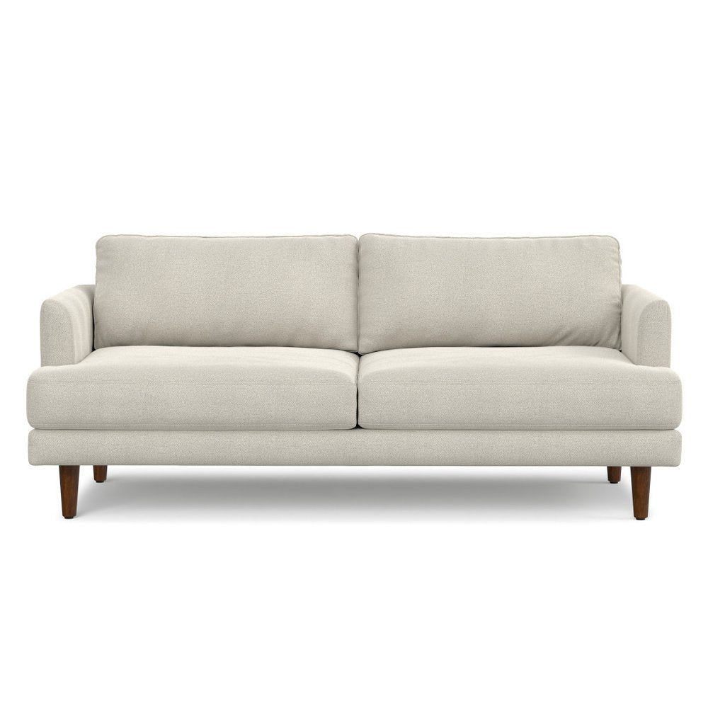 Cream Fabric Wood Sofa - 76-inch