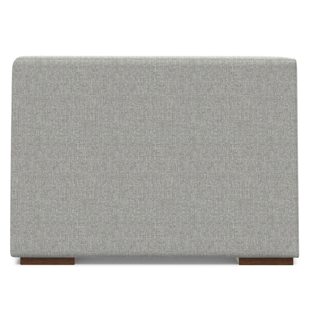 Gray Fabric Modular Sofa with Brown Legs - 38-inch