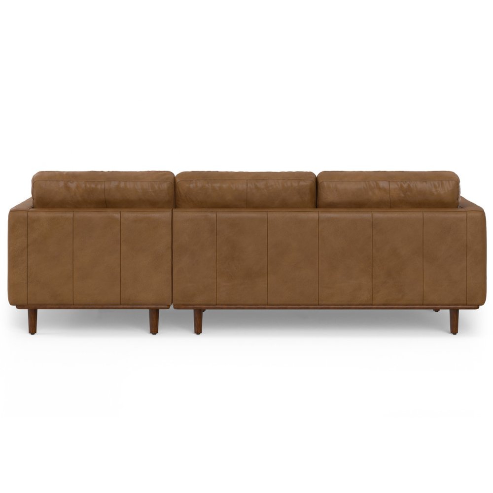 Brown Leather Sofa - 102-inch