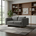 Dark Gray Fabric Sofa - 61-inch