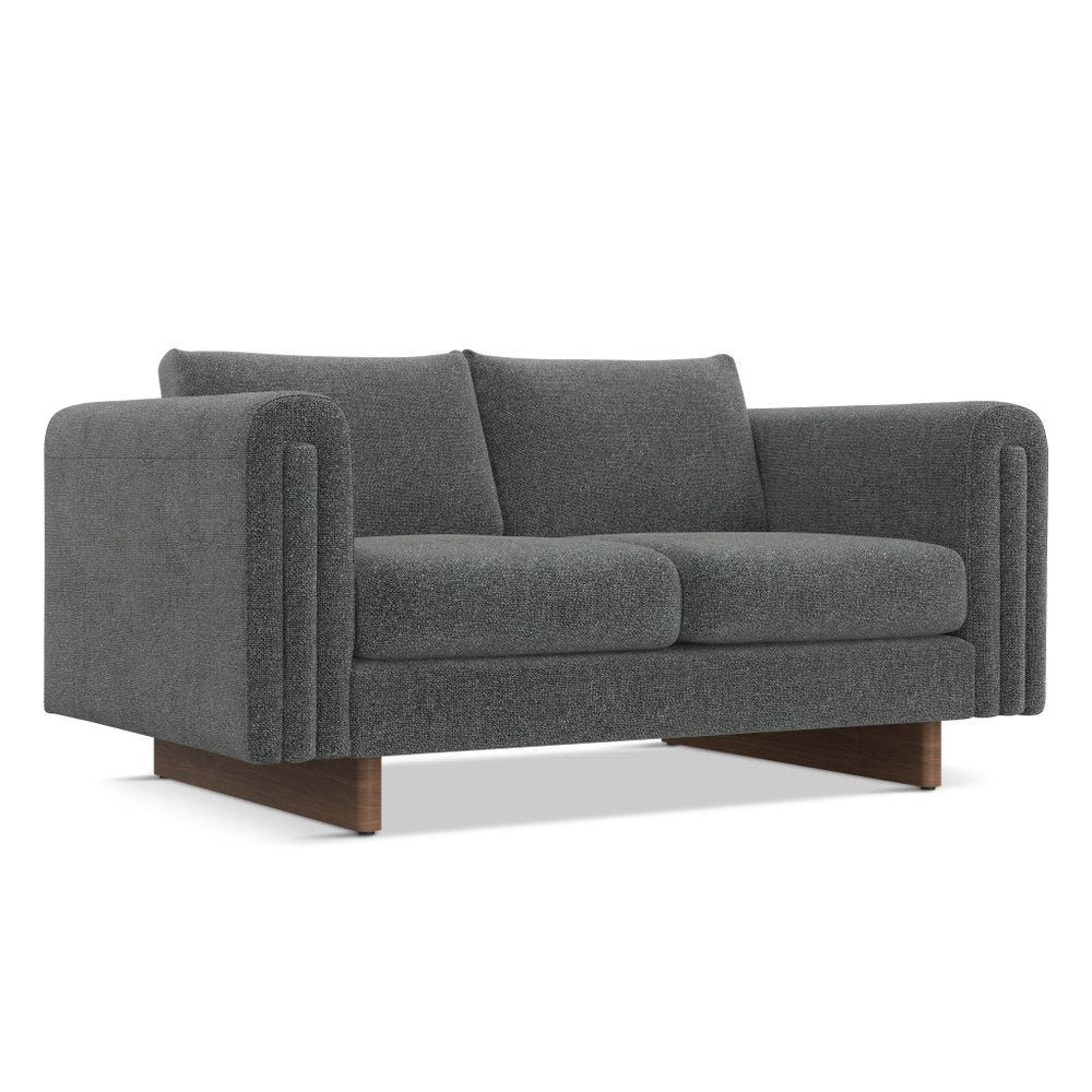 Dark Gray Fabric Sofa - 61-inch