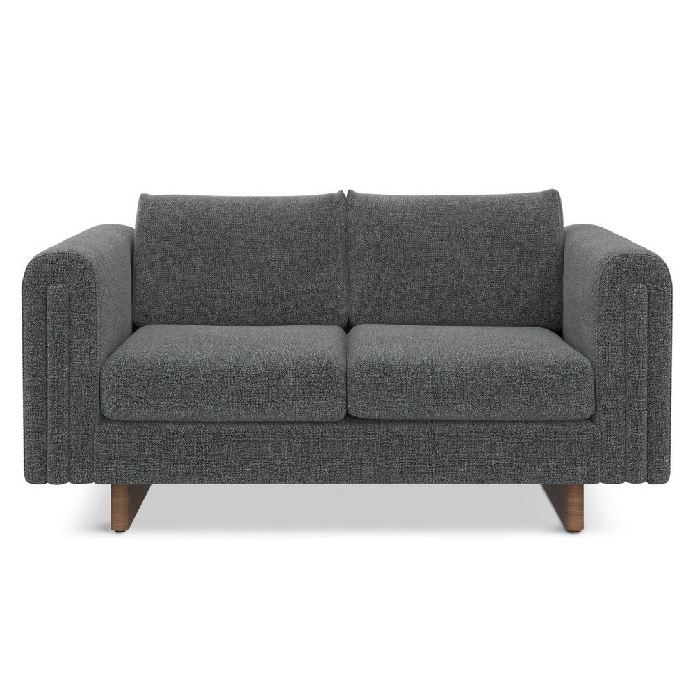 Dark Gray Fabric Sofa - 61-inch