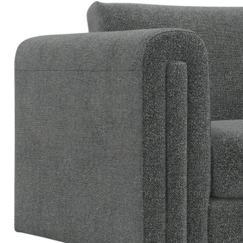 Dark Gray Fabric Sofa - 61-inch