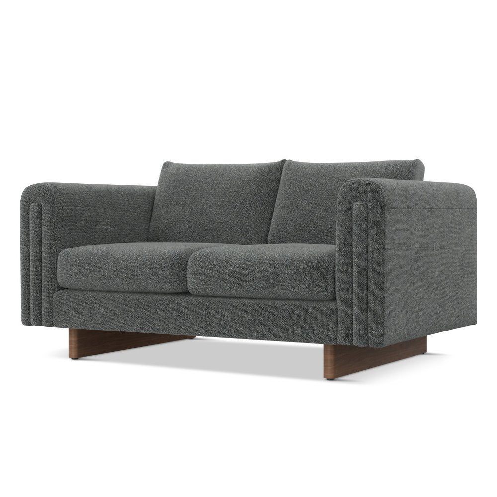 Dark Gray Fabric Sofa - 61-inch