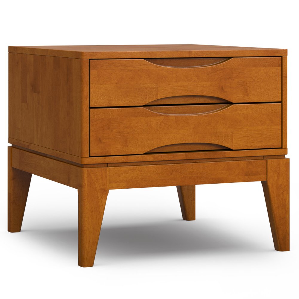 Brown Wood Square End Table - 20-inch