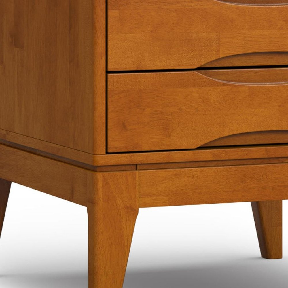 Brown Wood Square End Table - 20-inch