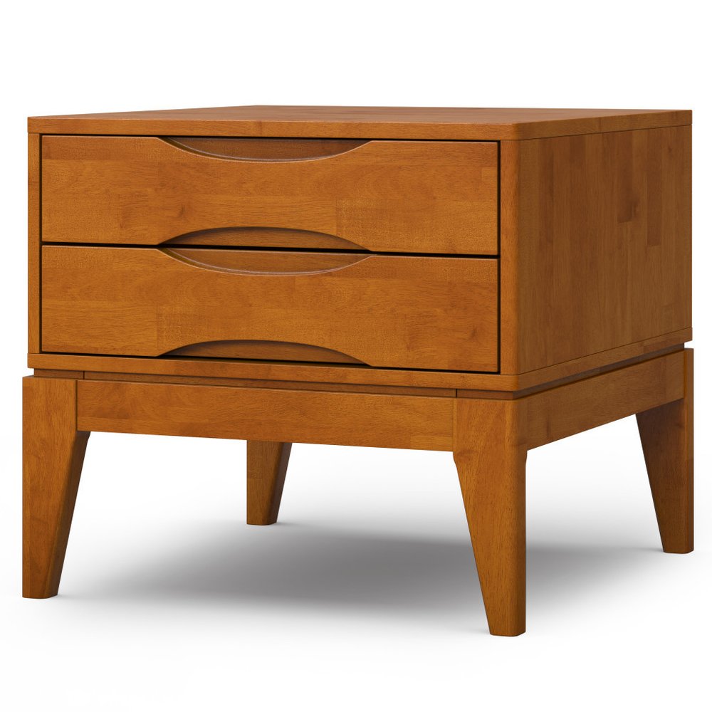 Brown Wood Square End Table - 20-inch