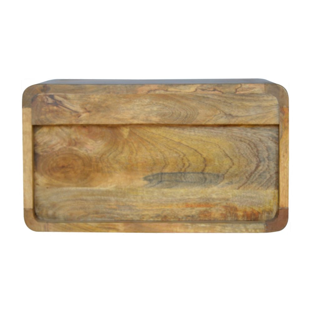 Natural Solid Wood One Drawer Floating Nightstand - 18-inch