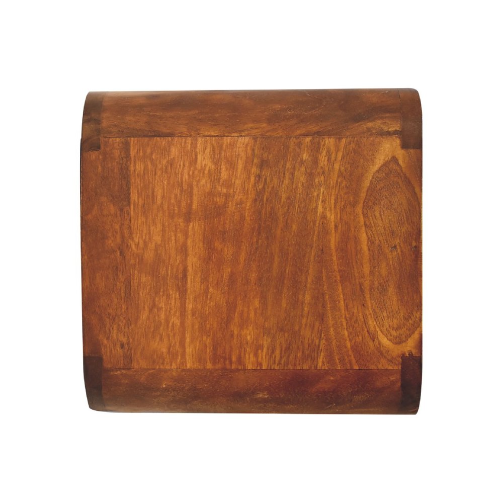Chestnut Solid Wood One Drawer Floating Nightstand - 12-inch