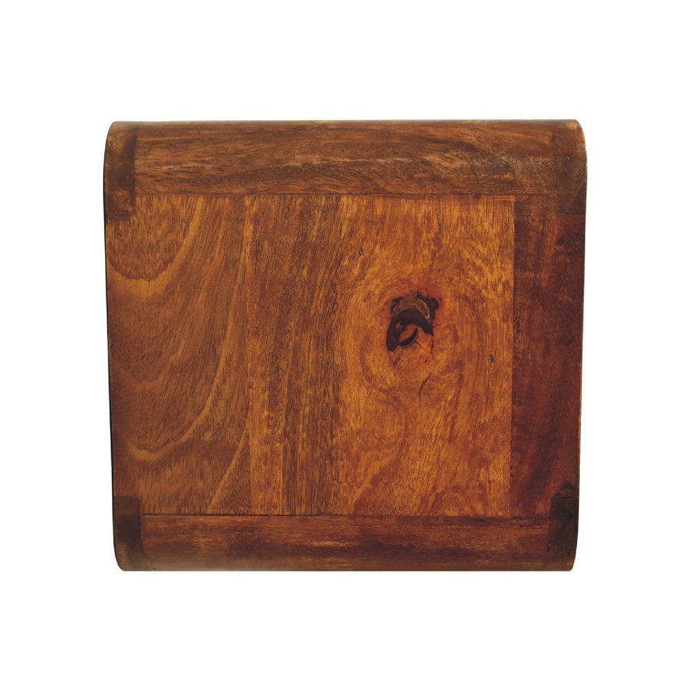 Chestnut Solid Wood Two Drawer Floating Nightstand - 12-inch