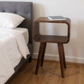 Chestnut Solid Wood Open Nightstand - 20-inch