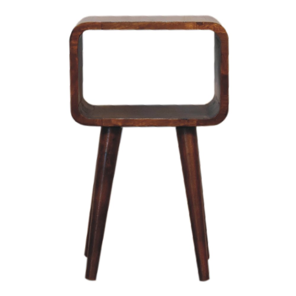 Chestnut Solid Wood Open Nightstand - 20-inch