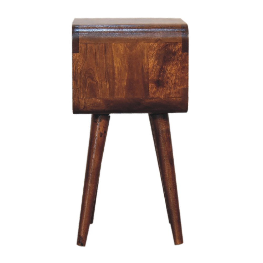 Chestnut Solid Wood Open Nightstand - 20-inch
