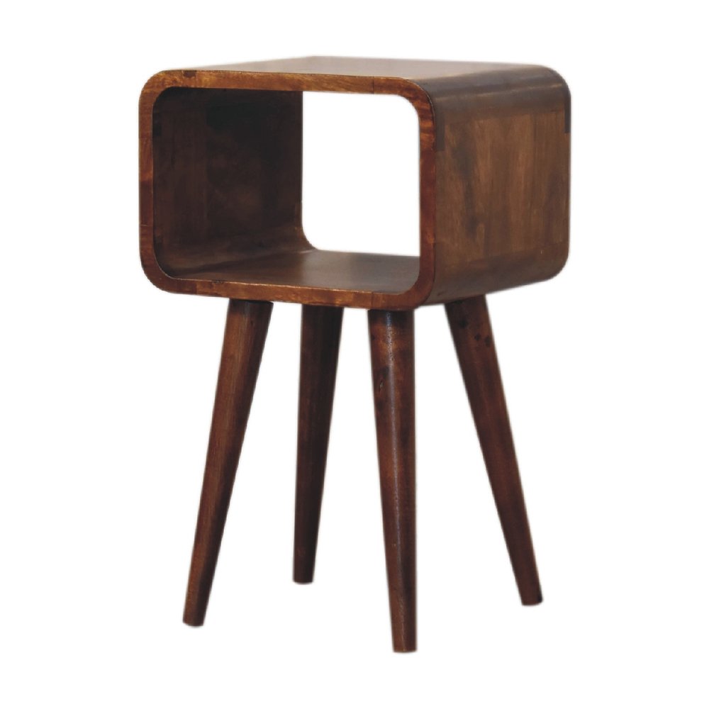 Chestnut Solid Wood Open Nightstand - 20-inch