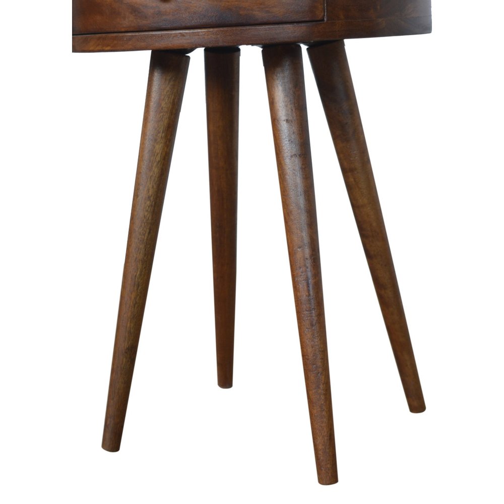 Chestnut Solid Wood One Drawer Nightstand - 22-inch