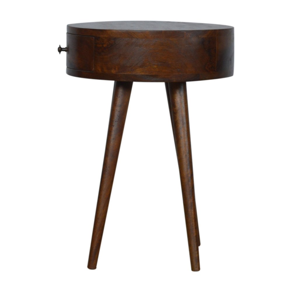 Chestnut Solid Wood One Drawer Nightstand - 22-inch