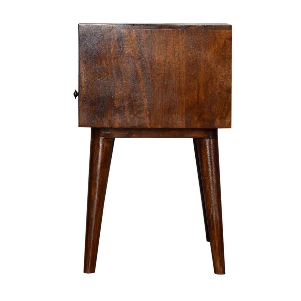 Chestnut Solid Wood One Drawer Nightstand - 22-inch