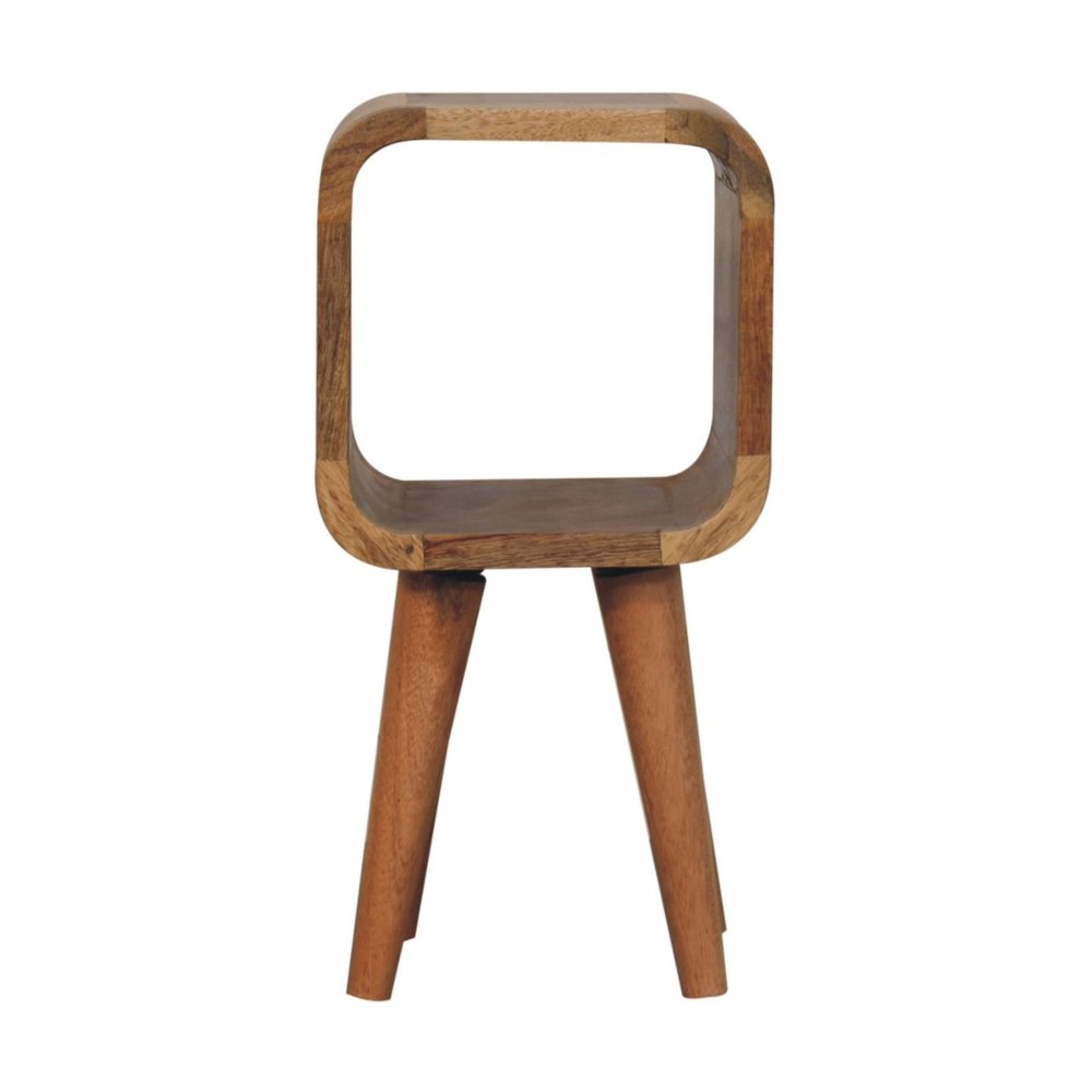 Oak Solid Wood Nightstand - 16-inch