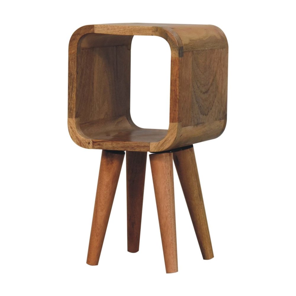 Oak Solid Wood Nightstand - 16-inch