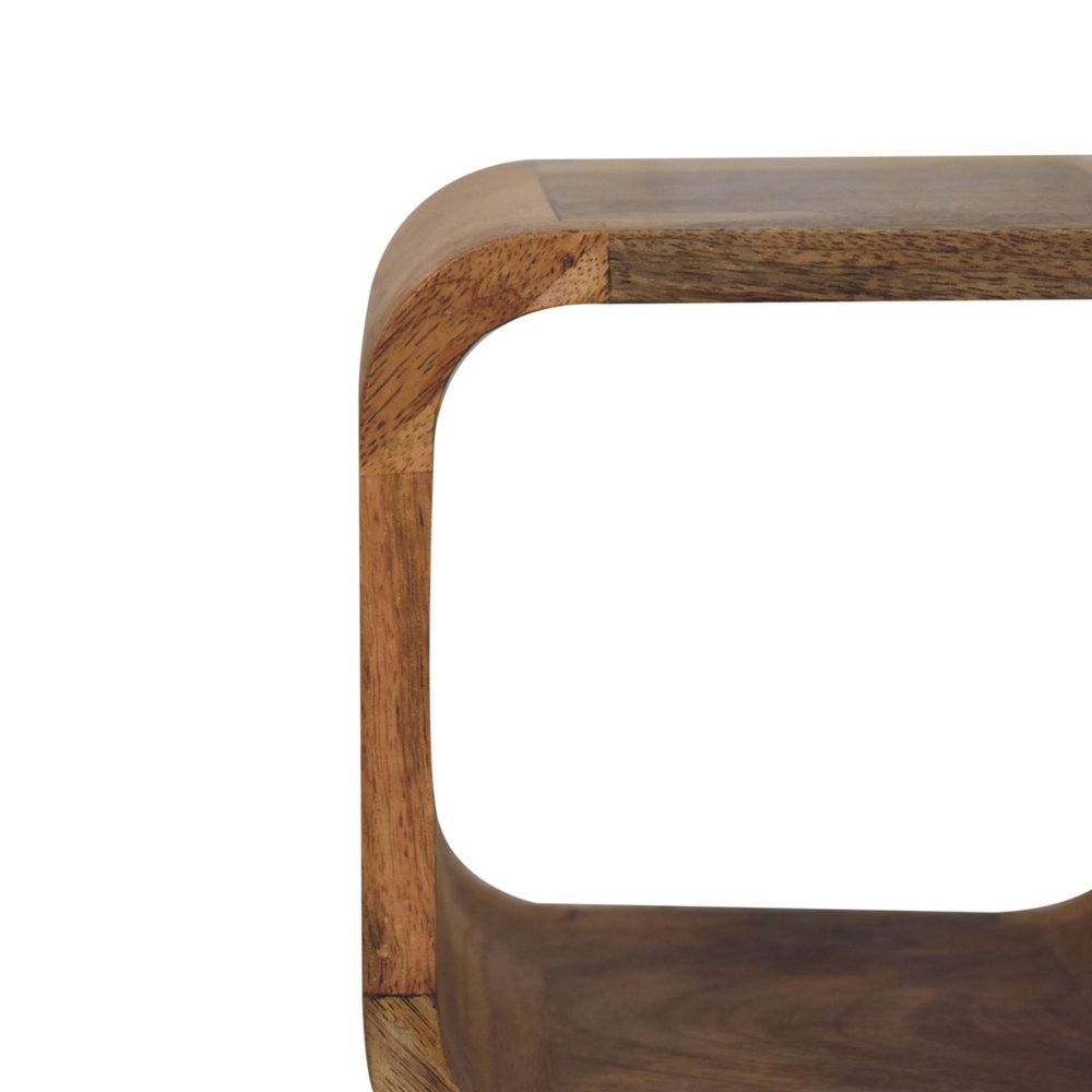 Oak Solid Wood Nightstand - 16-inch