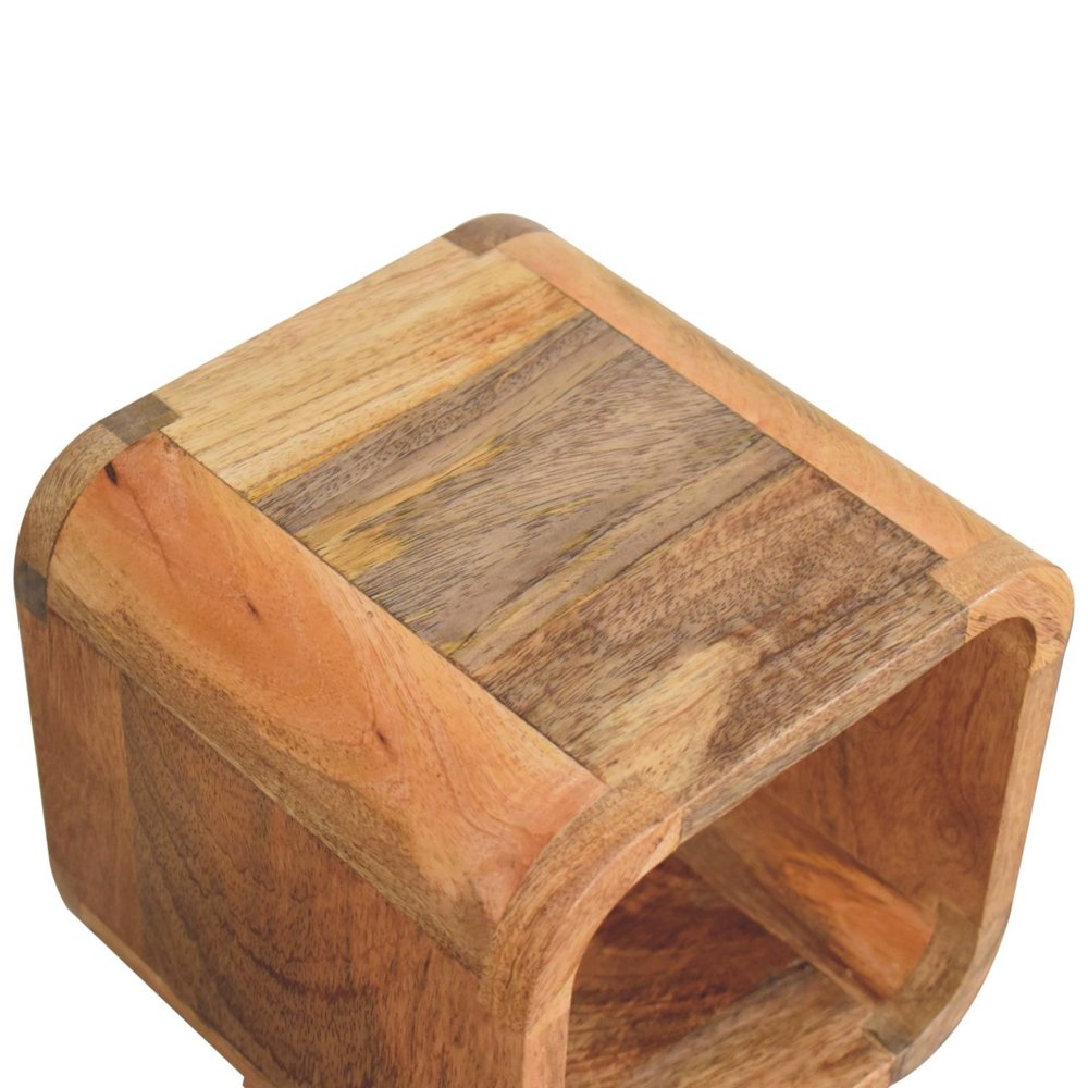 Oak Solid Wood Nightstand - 16-inch