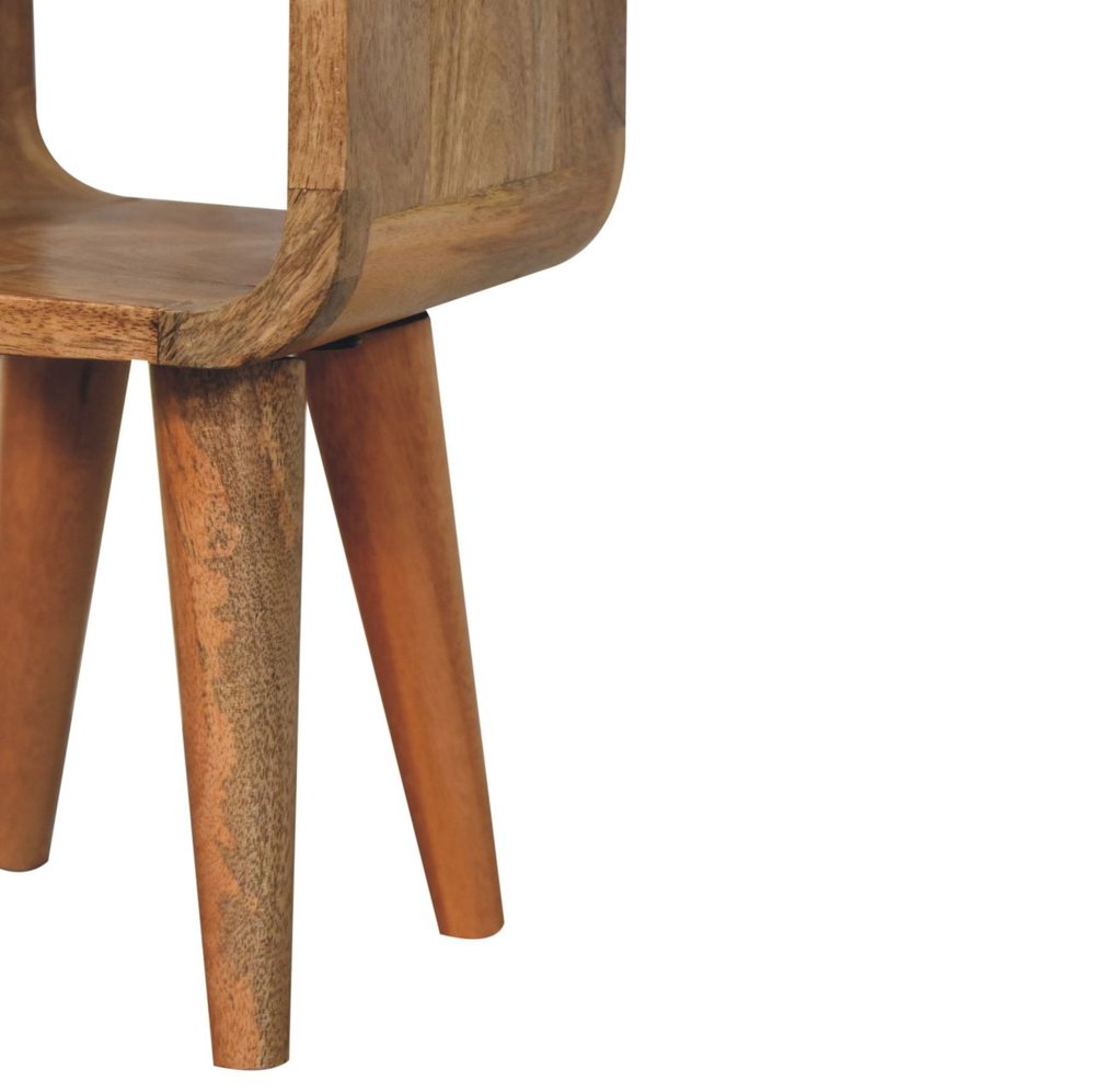 Oak Solid Wood Nightstand - 16-inch