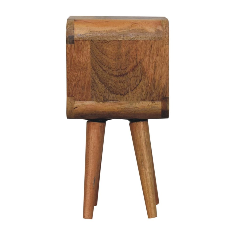 Oak Solid Wood Nightstand - 16-inch