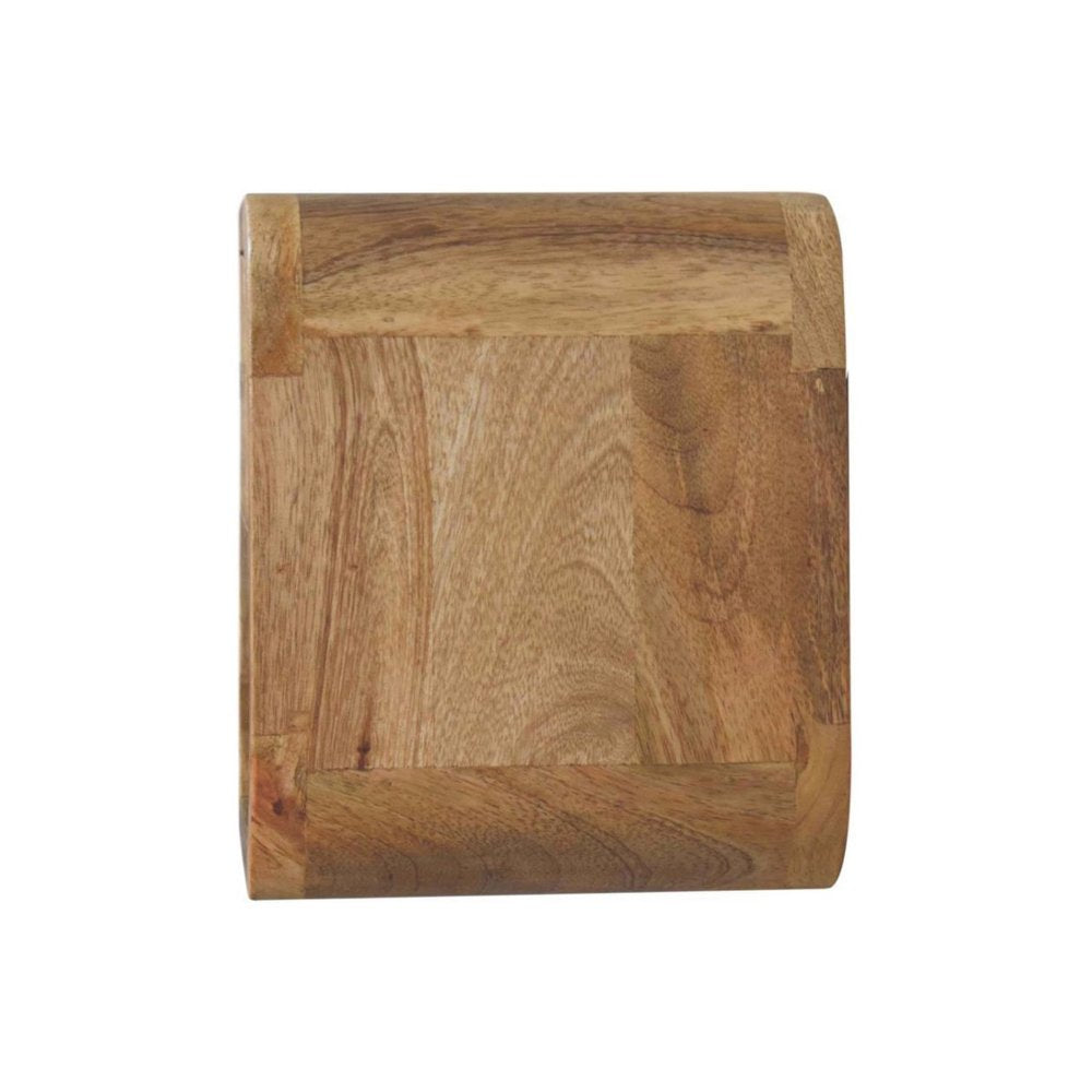 Oak Solid Wood One Drawer Floating Nightstand - 12-inch