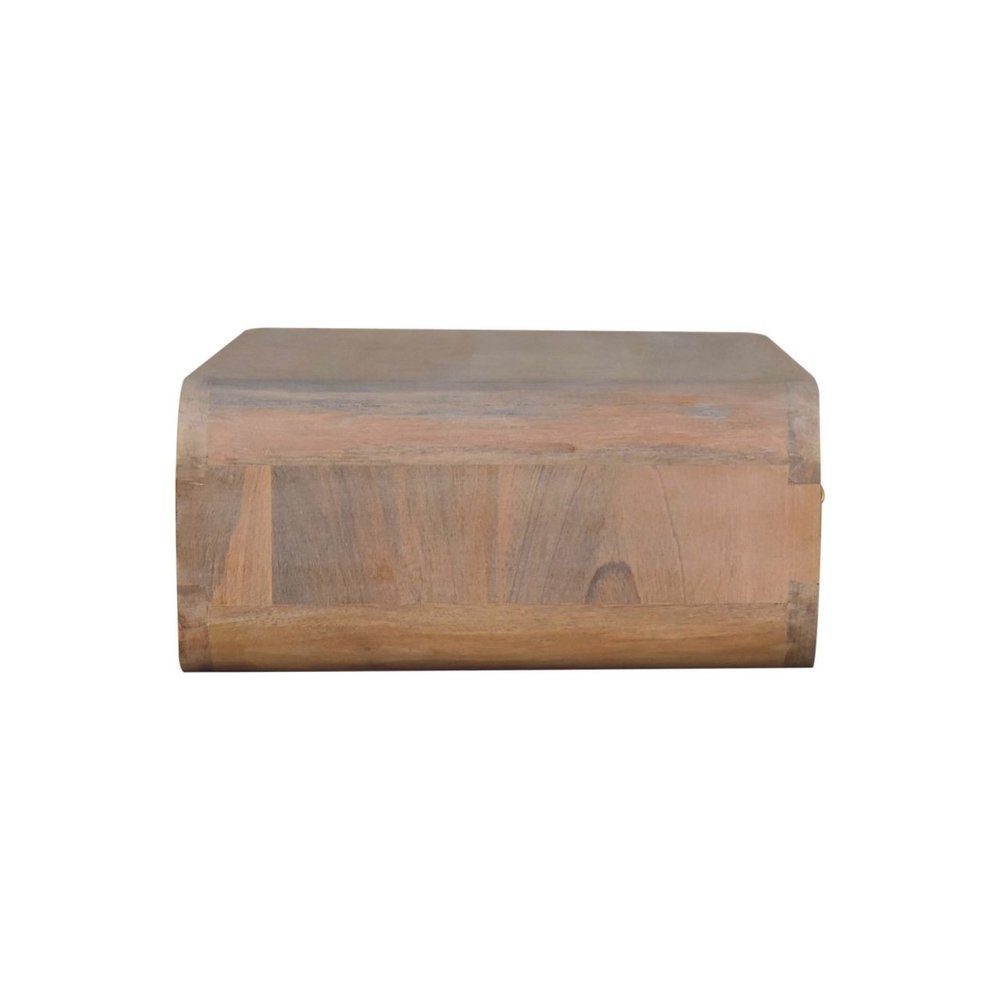 Brown Solid Wood One Drawer Floating Nightstand - 20-inch