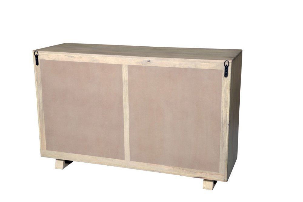 Gray Solid Wood Six Drawer Dresser - 57-inch