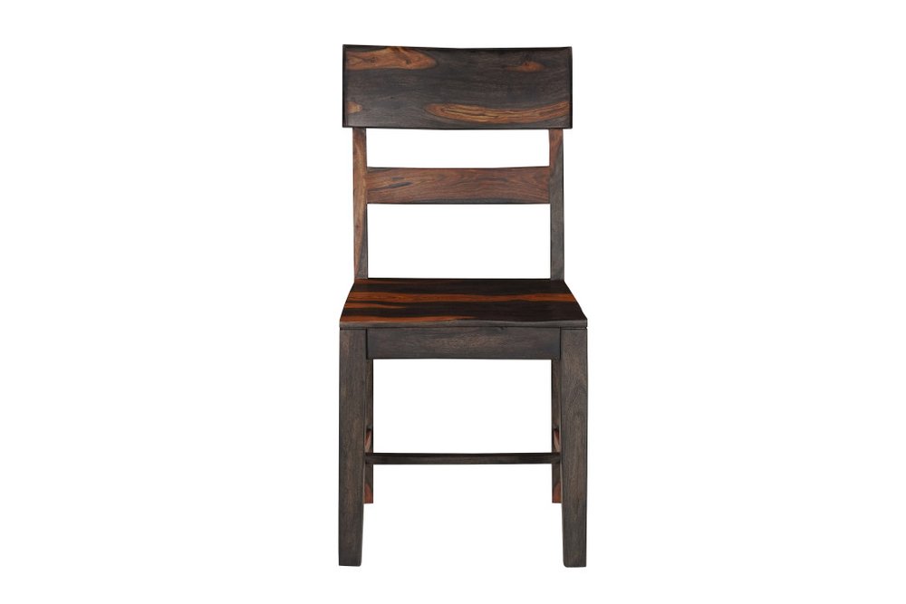 Nine Piece Brown Solid Wood Dining Set with Eight Chairs and One Bench