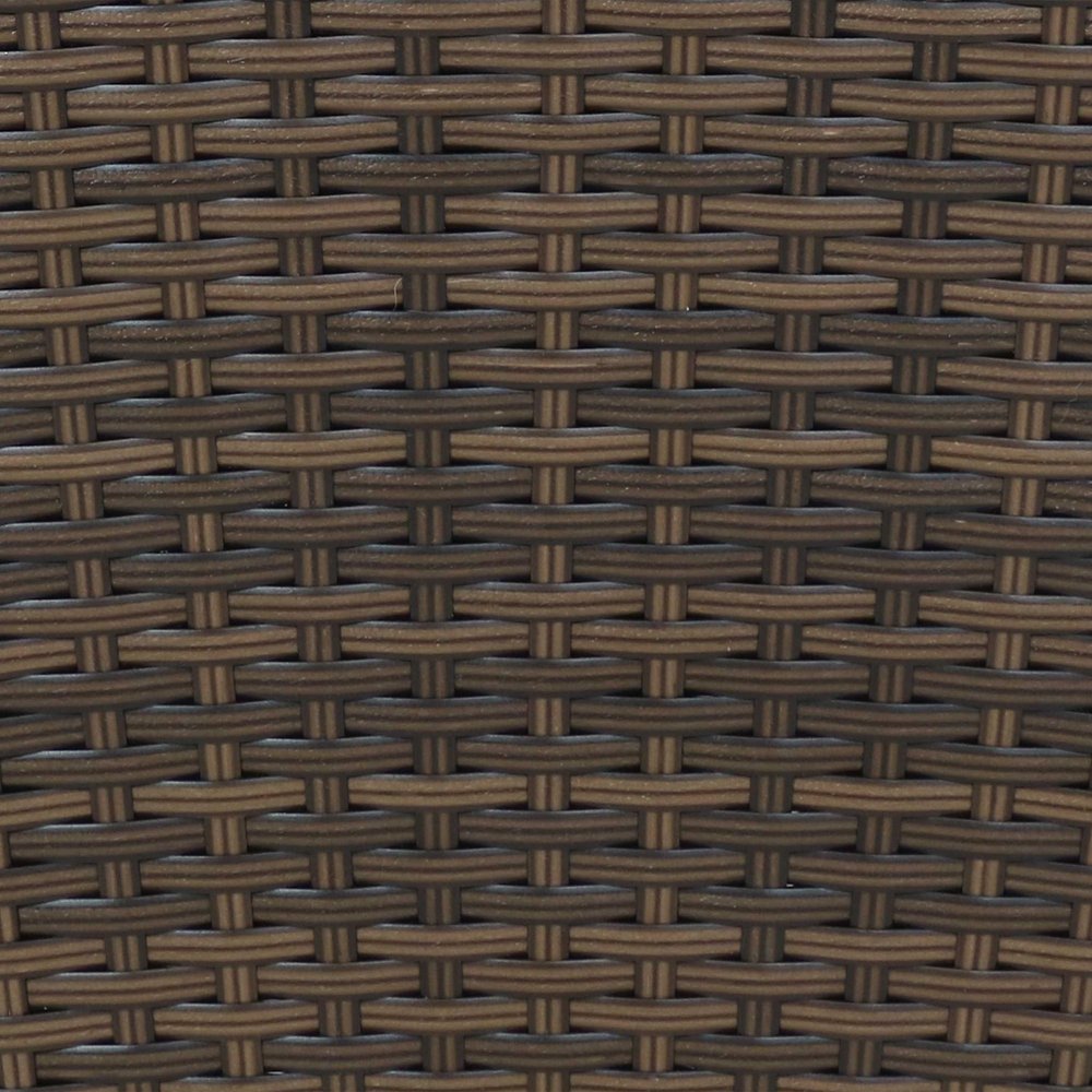 Set of Two 11 X 11 Brown Heavy Duty Plastic Square Pot Planter